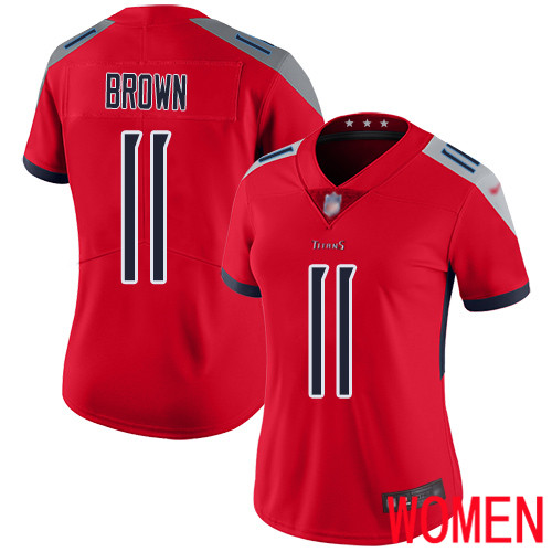 Tennessee Titans Limited Red Women A.J. Brown Jersey NFL Football #11 Inverted Legend->tennessee titans->NFL Jersey